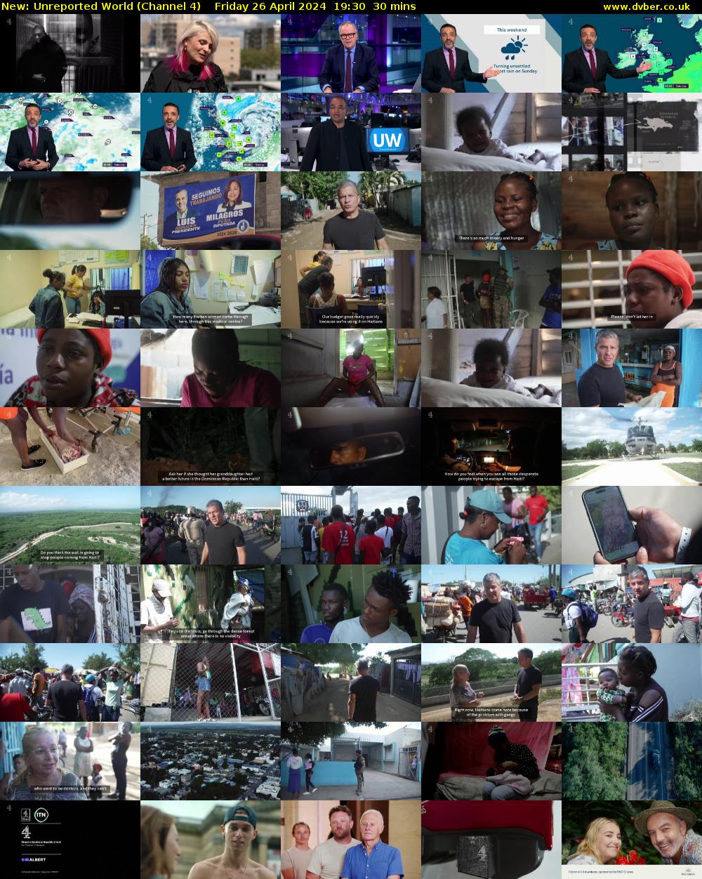 Unreported World (Channel 4) Friday 26 April 2024 19:30 - 20:00