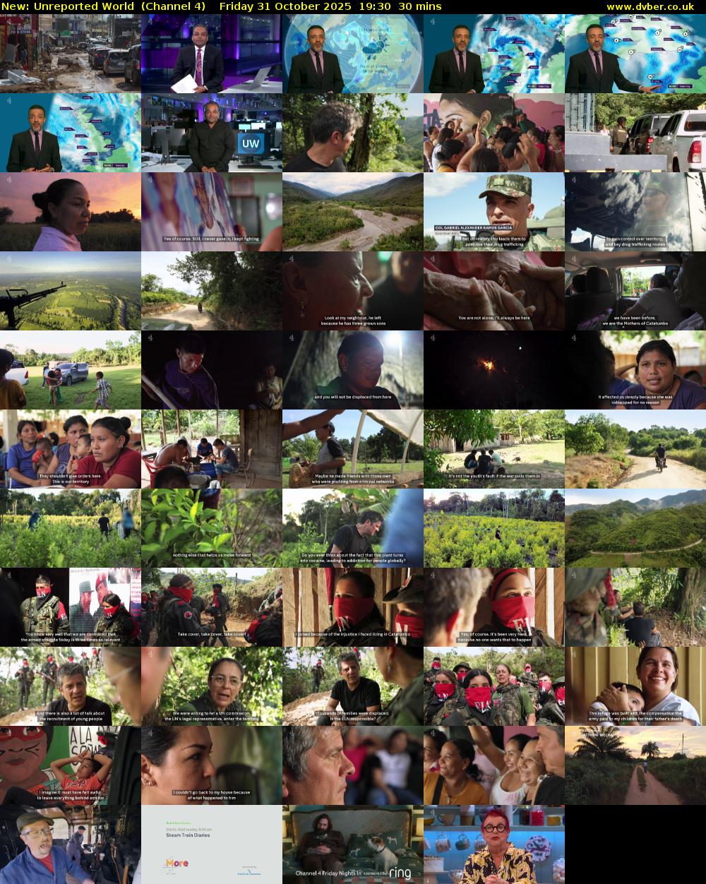 Unreported World (Channel 4) Friday 31 October 2025 19:30 - 20:00