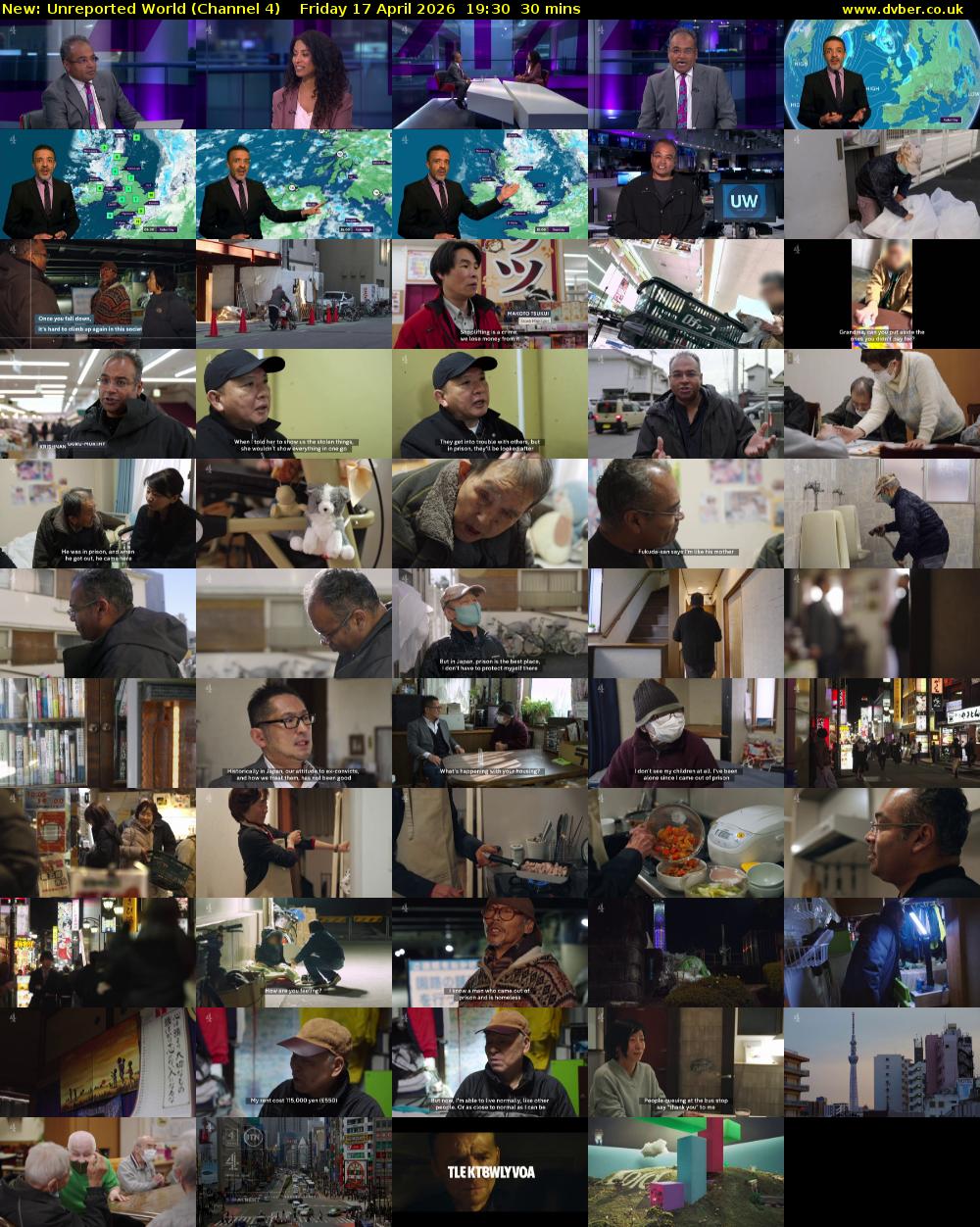 Unreported World (Channel 4) Friday 17 April 2026 19:30 - 20:00