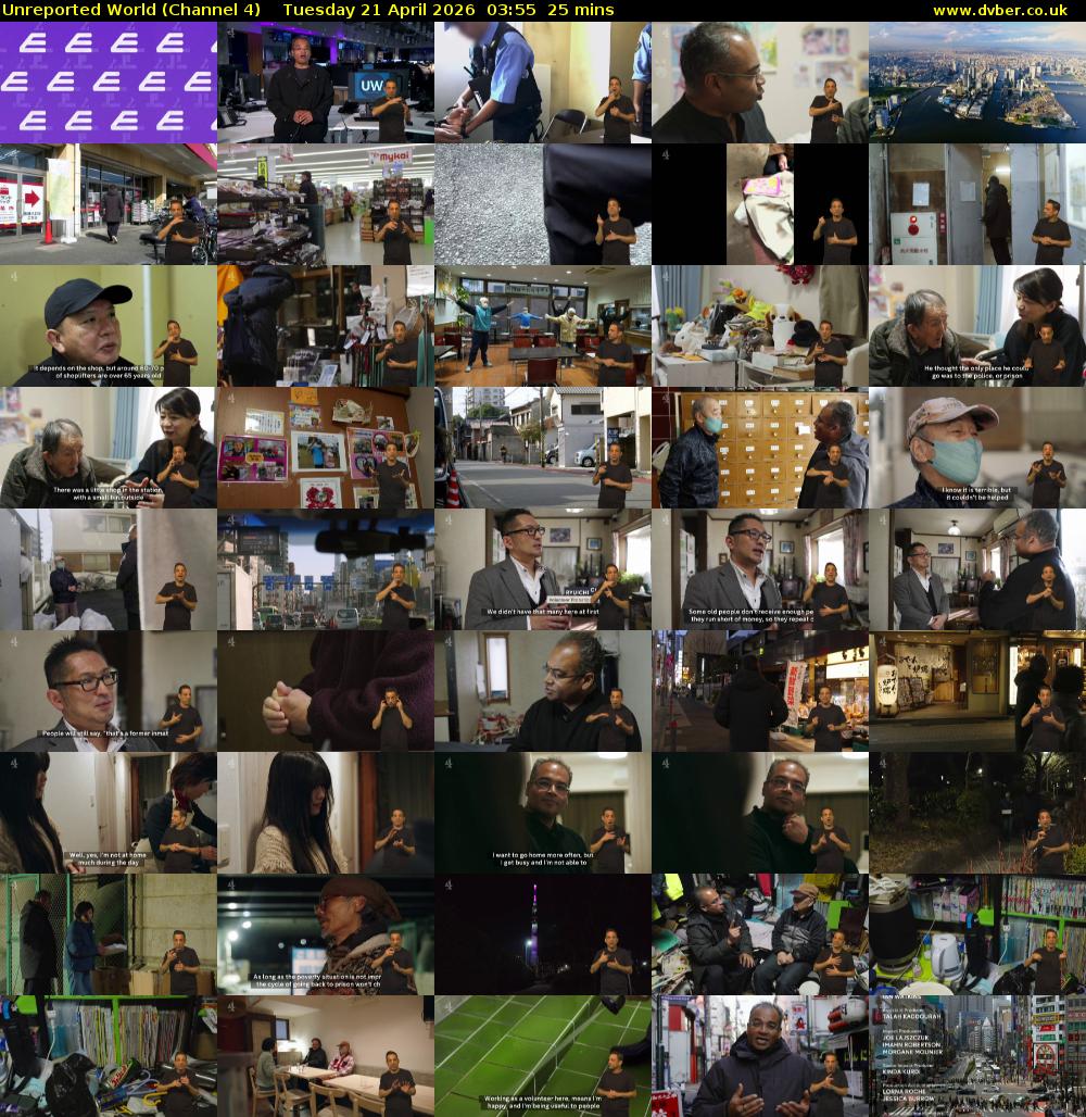 Unreported World (Channel 4) Tuesday 21 April 2026 03:55 - 04:20