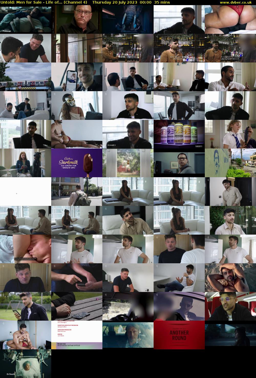Untold: Men for Sale - Life of... (Channel 4) Thursday 20 July 2023 00:00 - 00:35