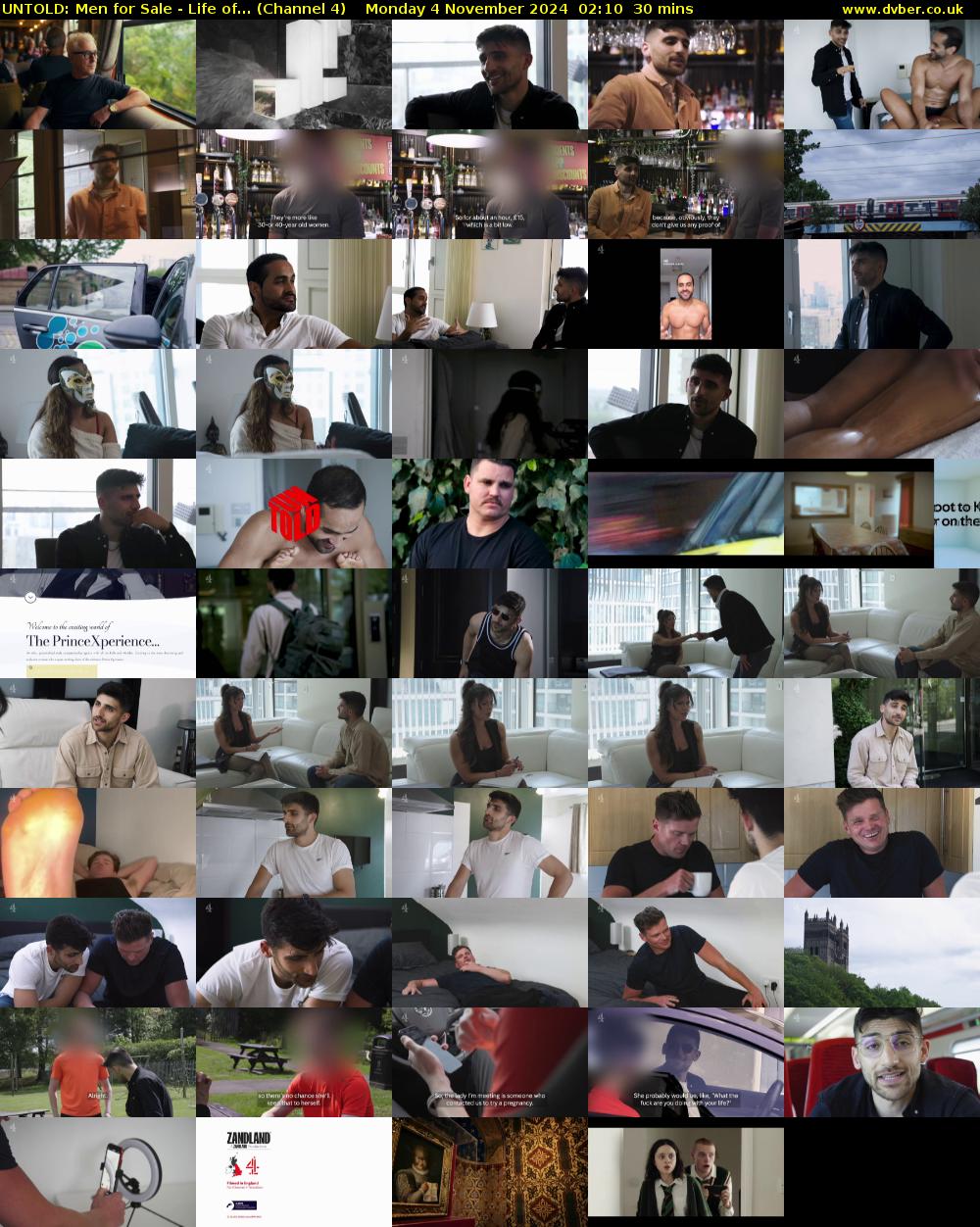 Untold: Men for Sale - Life of... (Channel 4) Monday 4 November 2024 02:10 - 02:40