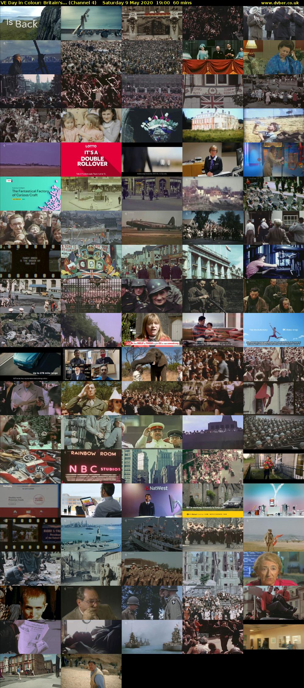 VE Day in Colour: Britain's... (Channel 4) Saturday 9 May 2020 19:00 - 20:00