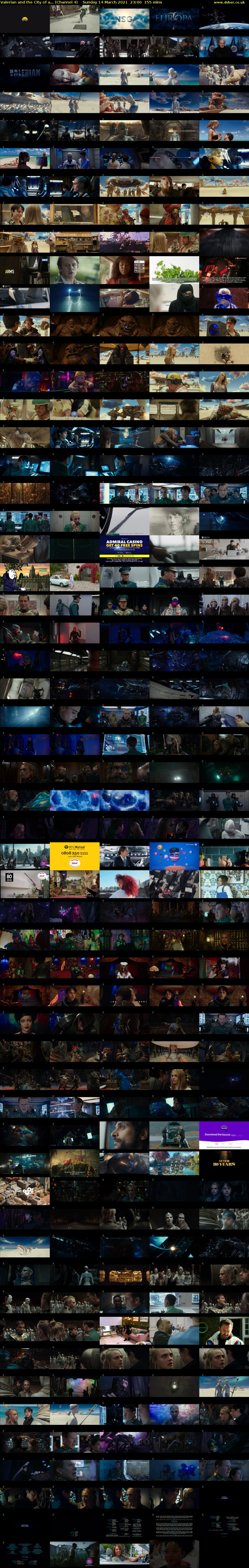 Valerian and the City of a... (Channel 4) Sunday 14 March 2021 23:00 - 01:35