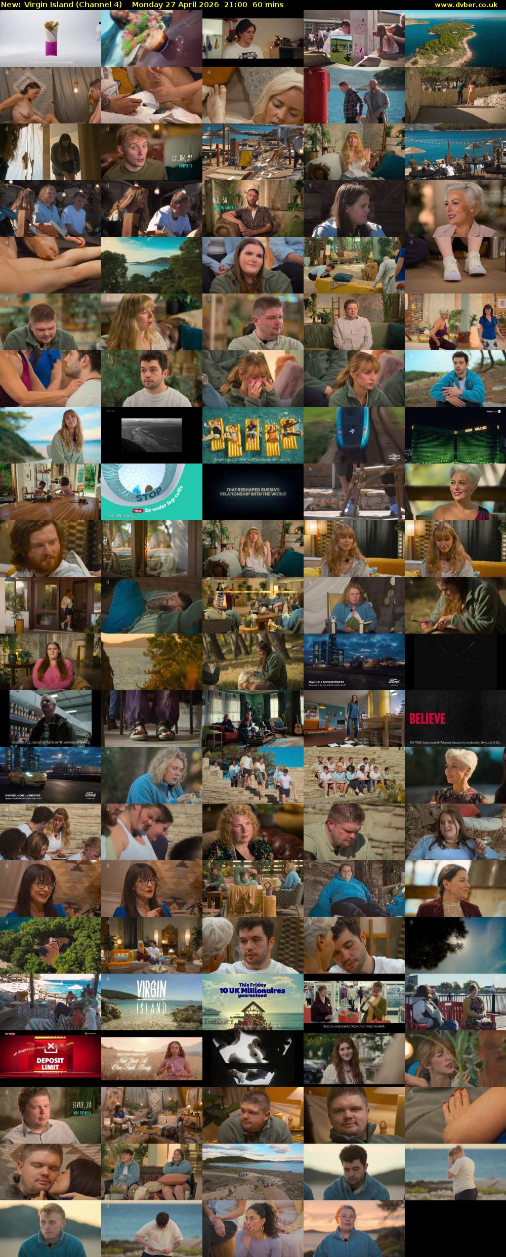 Virgin Island (Channel 4) Monday 27 April 2026 21:00 - 22:00