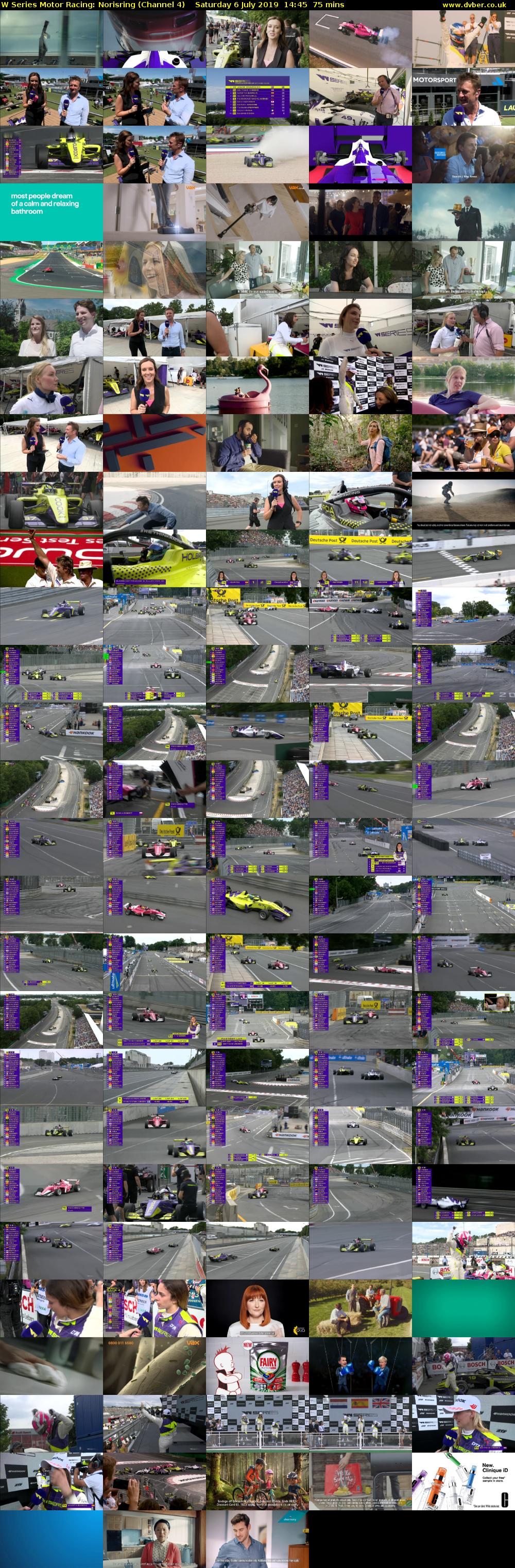 W Series Motor Racing: Norisring (Channel 4) Saturday 6 July 2019 14:45 - 16:00