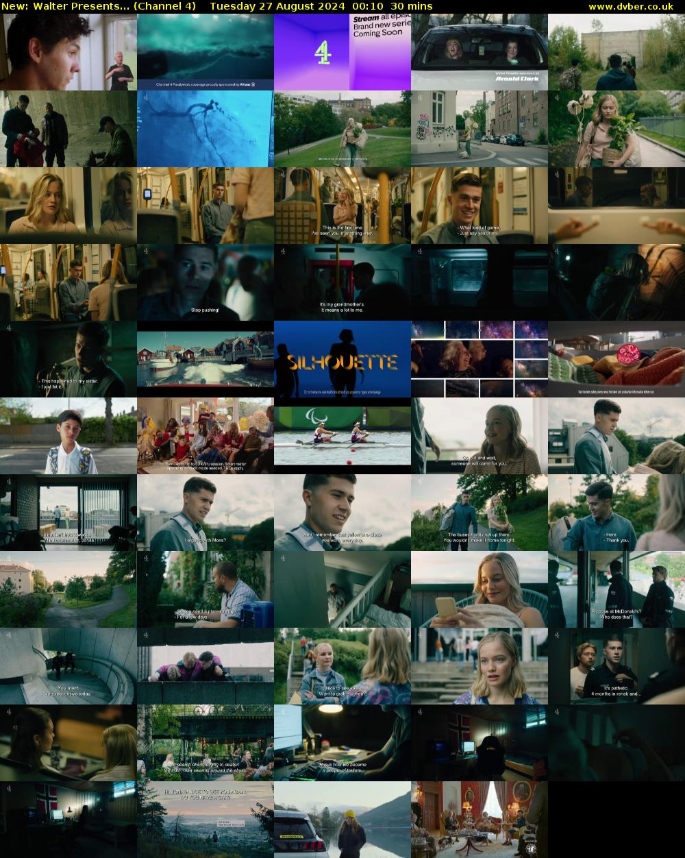 Walter Presents... (Channel 4) Tuesday 27 August 2024 00:10 - 00:40