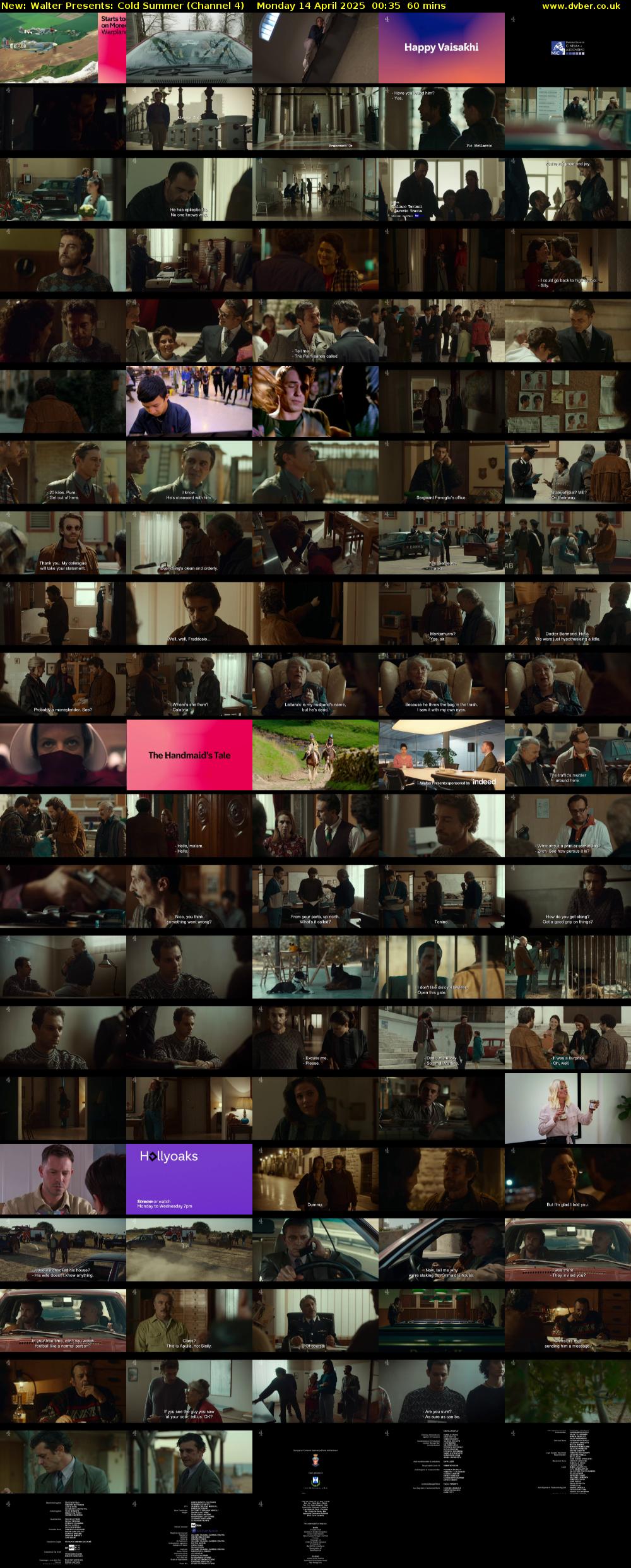 Walter Presents: Cold Summer (Channel 4) Monday 14 April 2025 00:35 - 01:35