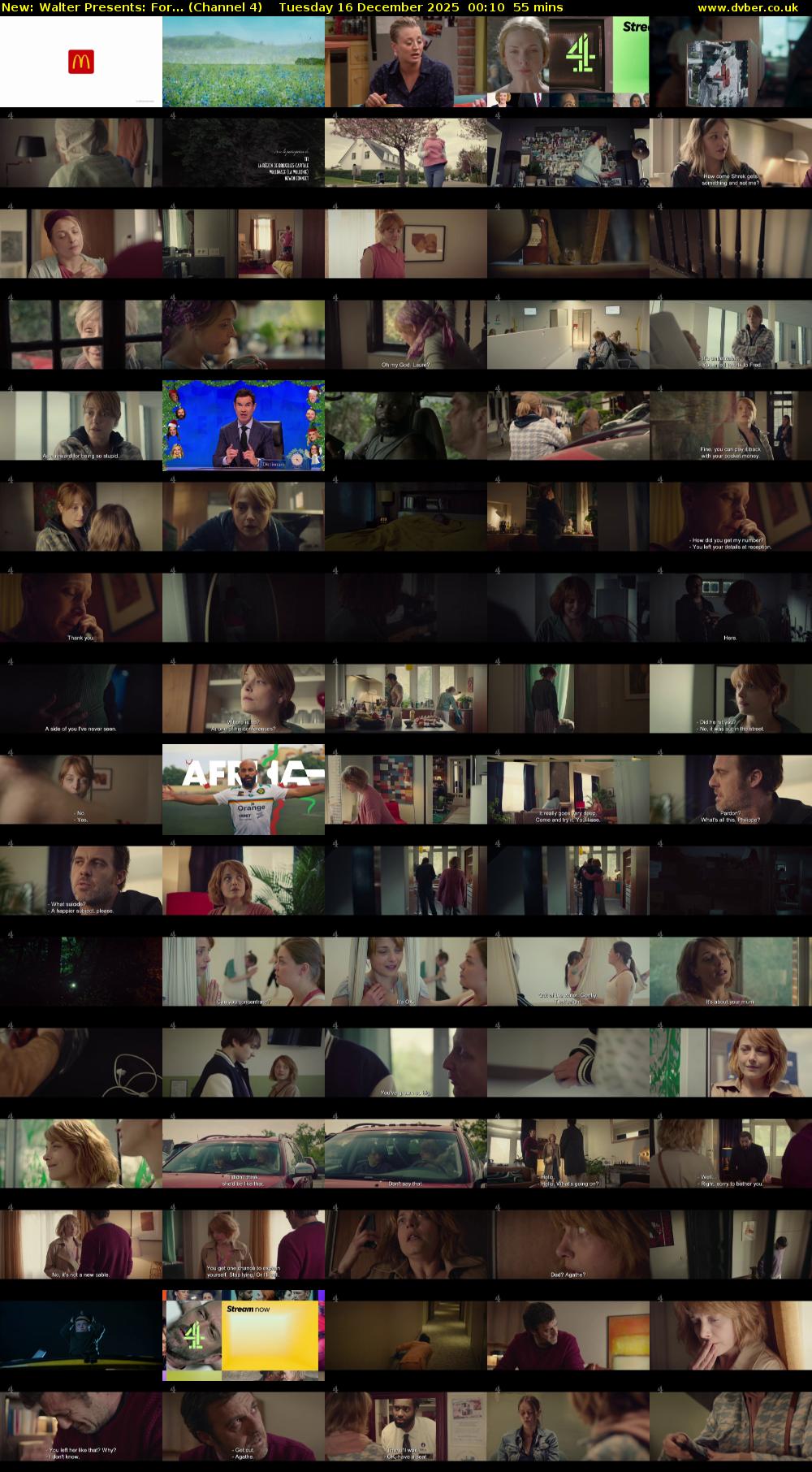 Walter Presents: For... (Channel 4) Tuesday 16 December 2025 00:10 - 01:05