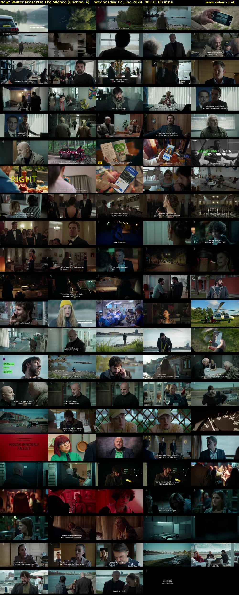 Walter Presents: The Silence (Channel 4) Wednesday 12 June 2024 00:10 - 01:10