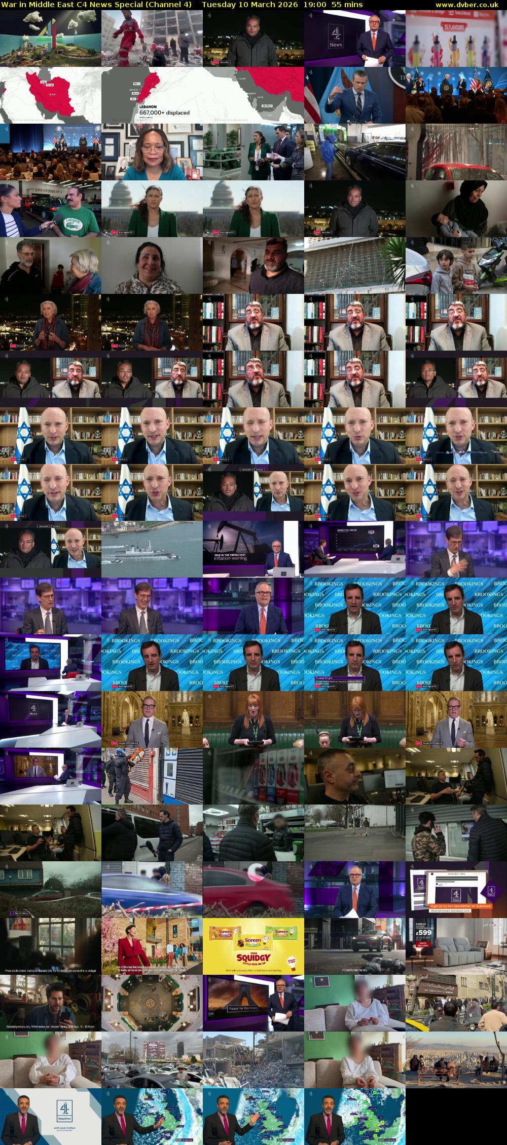 War in Middle East C4 News Special (Channel 4) Tuesday 10 March 2026 19:00 - 19:55