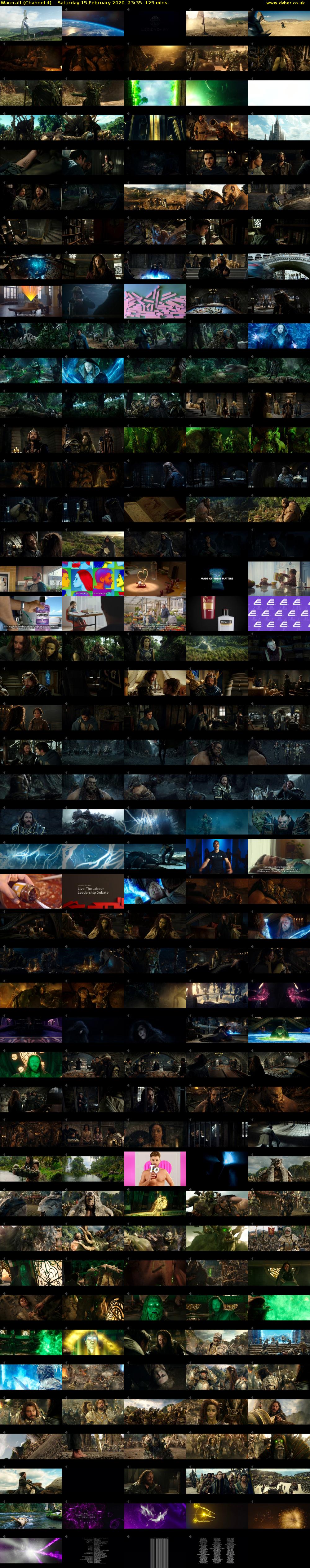 Warcraft (Channel 4) Saturday 15 February 2020 23:35 - 01:40