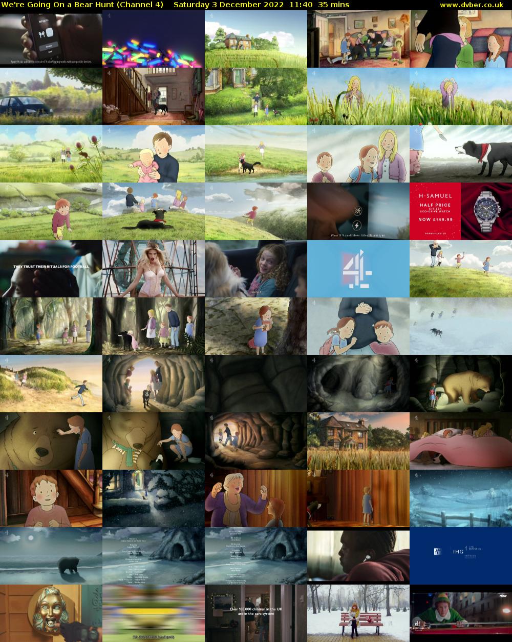 We're Going on a Bear Hunt (Channel 4) Saturday 3 December 2022 11:40 - 12:15