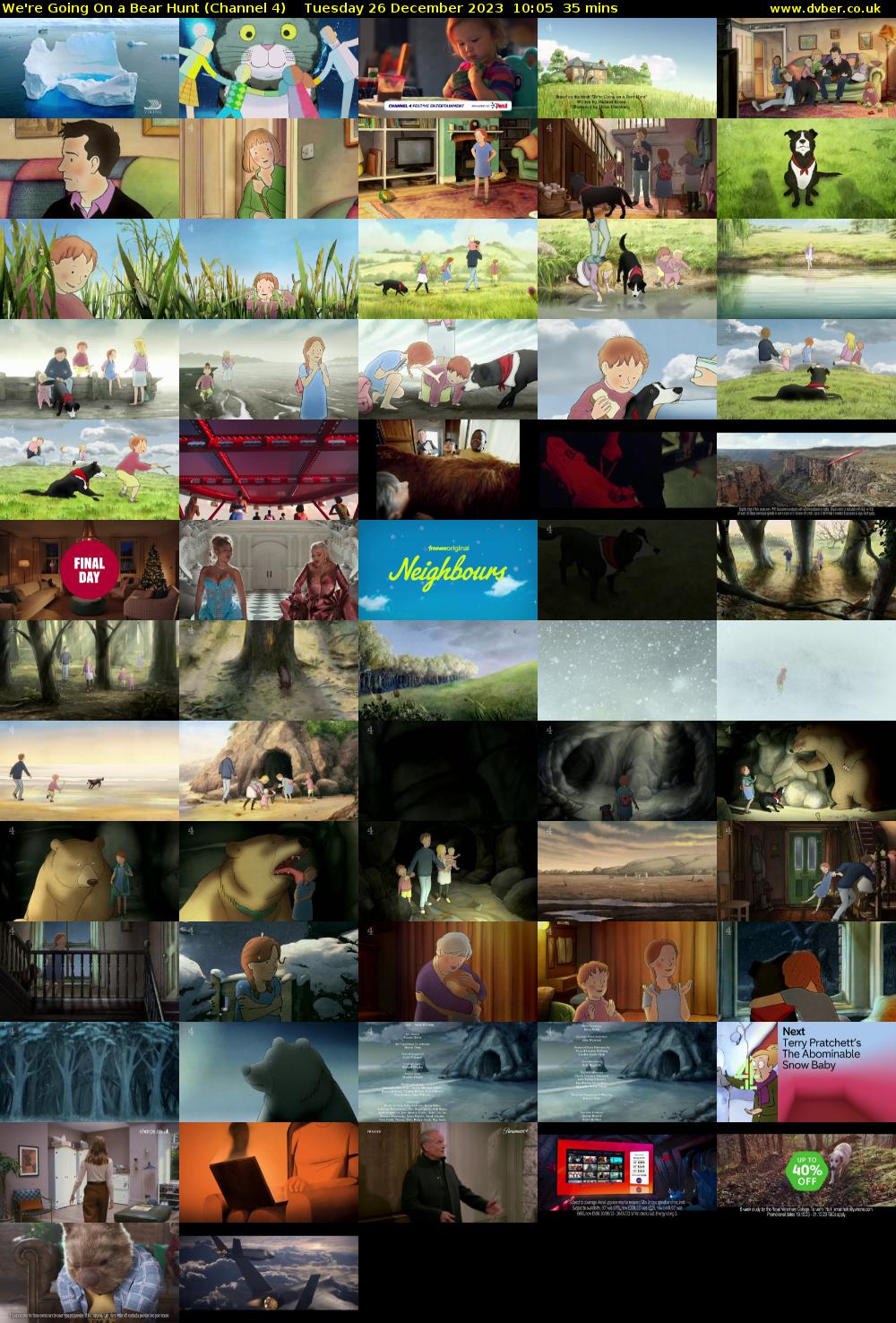 We're Going on a Bear Hunt (Channel 4) Tuesday 26 December 2023 10:05 - 10:40