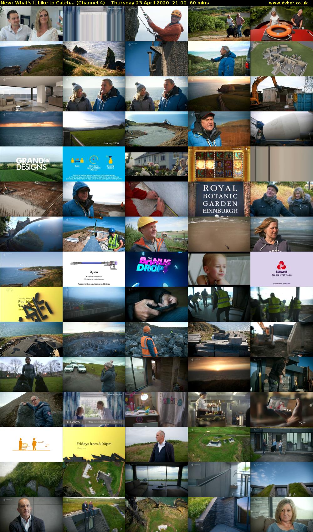 What's It Like to Catch... (Channel 4) Thursday 23 April 2020 21:00 - 22:00