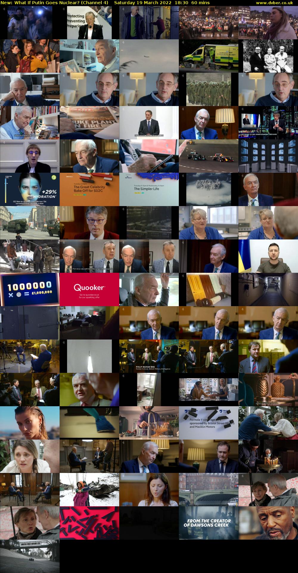 What If Putin Goes Nuclear? (Channel 4) Saturday 19 March 2022 18:30 - 19:30