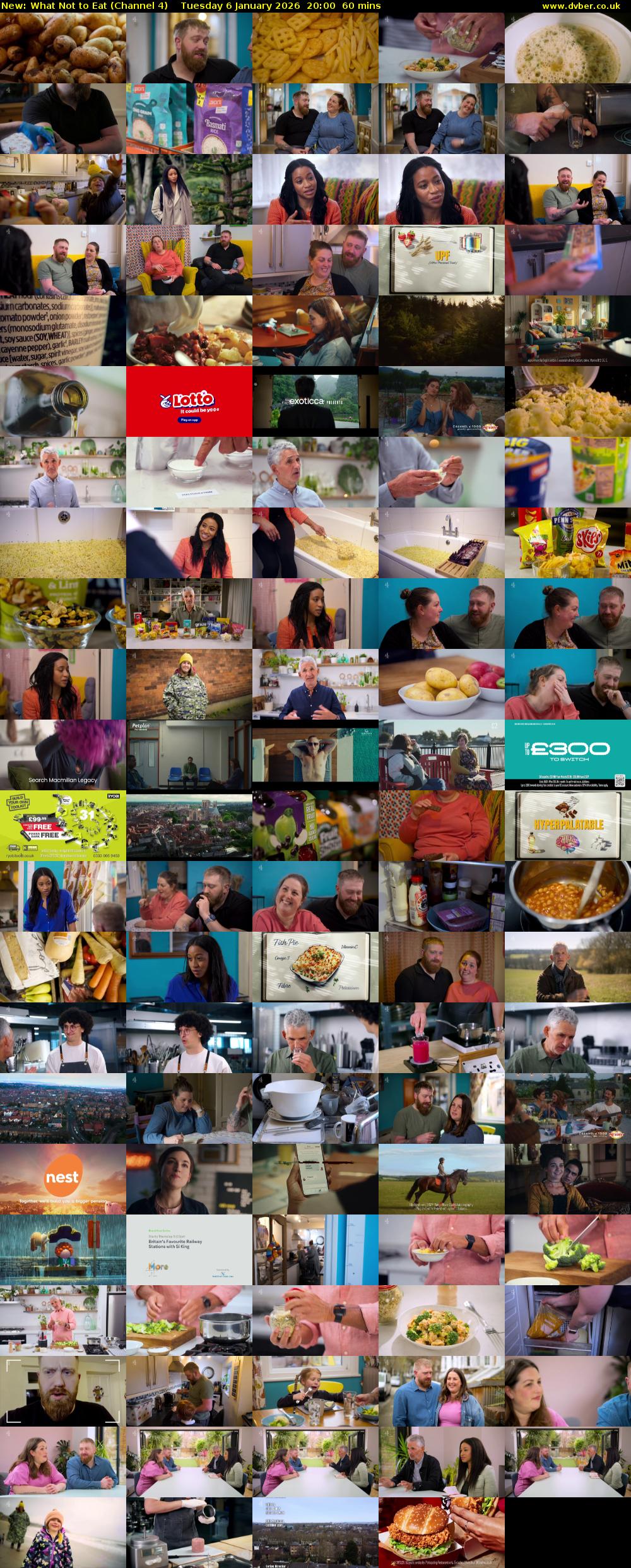 What Not to Eat (Channel 4) Tuesday 6 January 2026 20:00 - 21:00