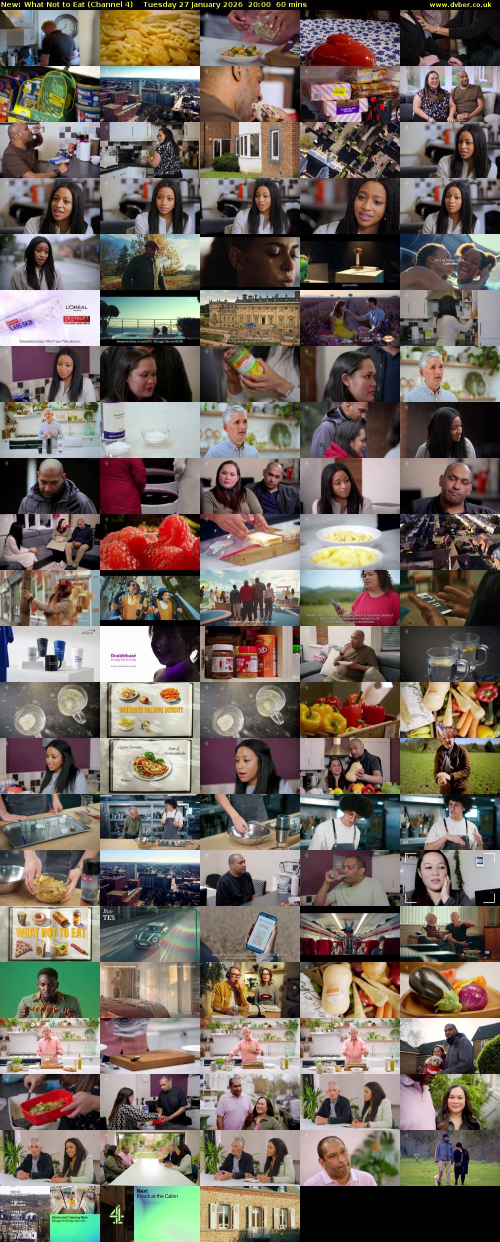 What Not to Eat (Channel 4) Tuesday 27 January 2026 20:00 - 21:00