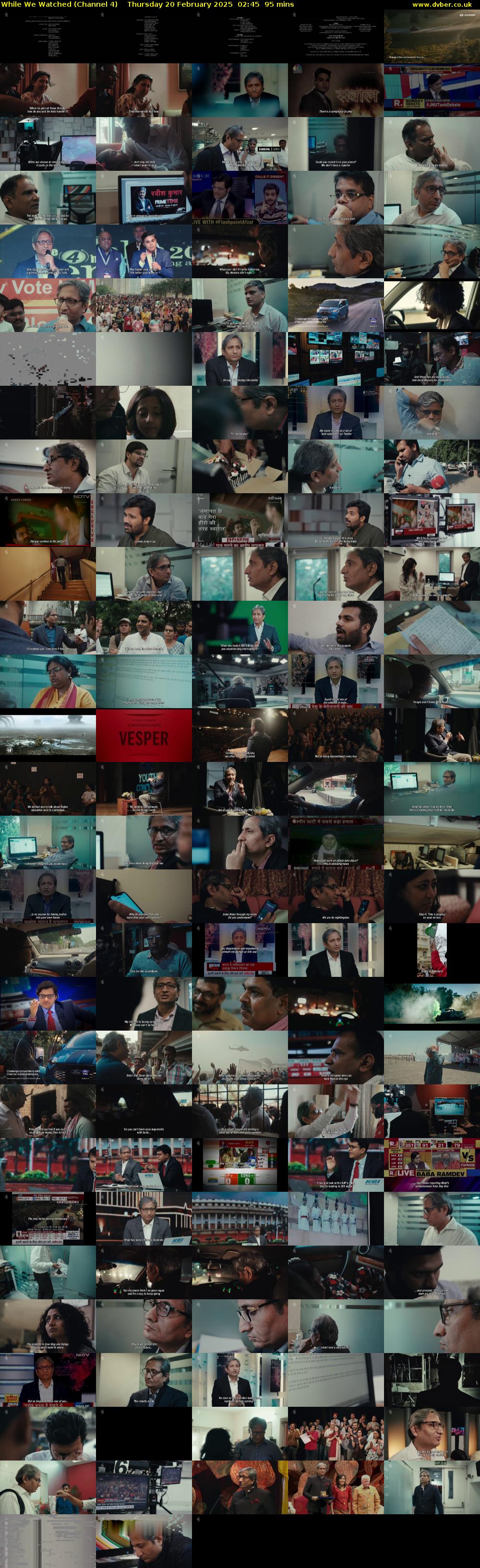 While We Watched (Channel 4) Thursday 20 February 2025 02:45 - 04:20