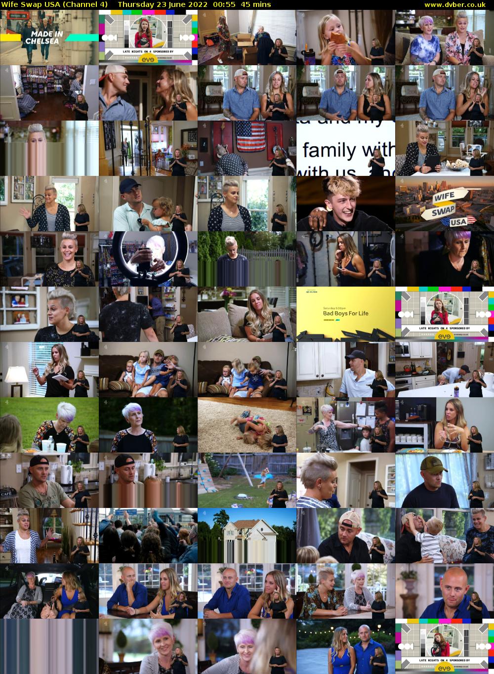 Wife Swap USA (Channel 4) Thursday 23 June 2022 00:55 - 01:40