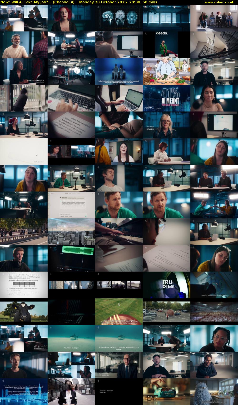 Will AI Take My Job?... (Channel 4) Monday 20 October 2025 20:00 - 21:00