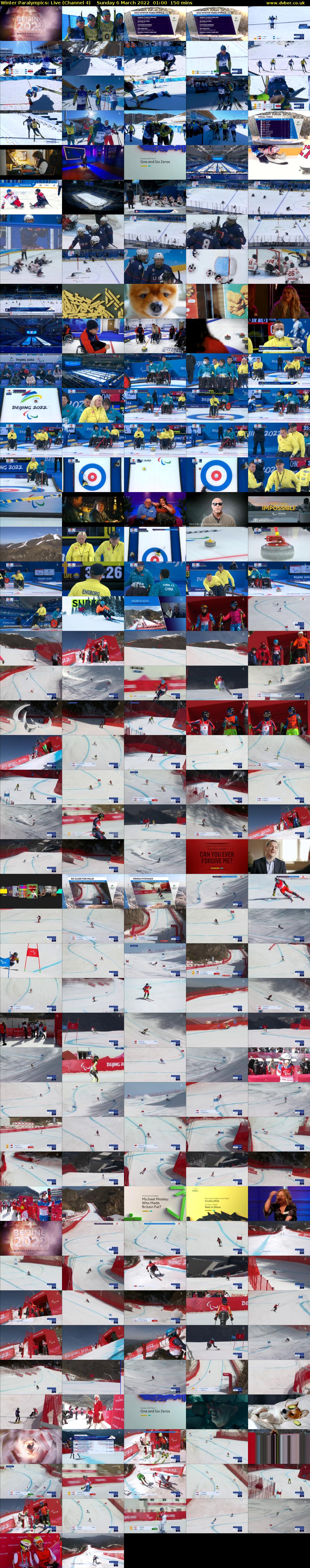 Winter Paralympics: Live (Channel 4) Sunday 6 March 2022 01:00 - 03:30