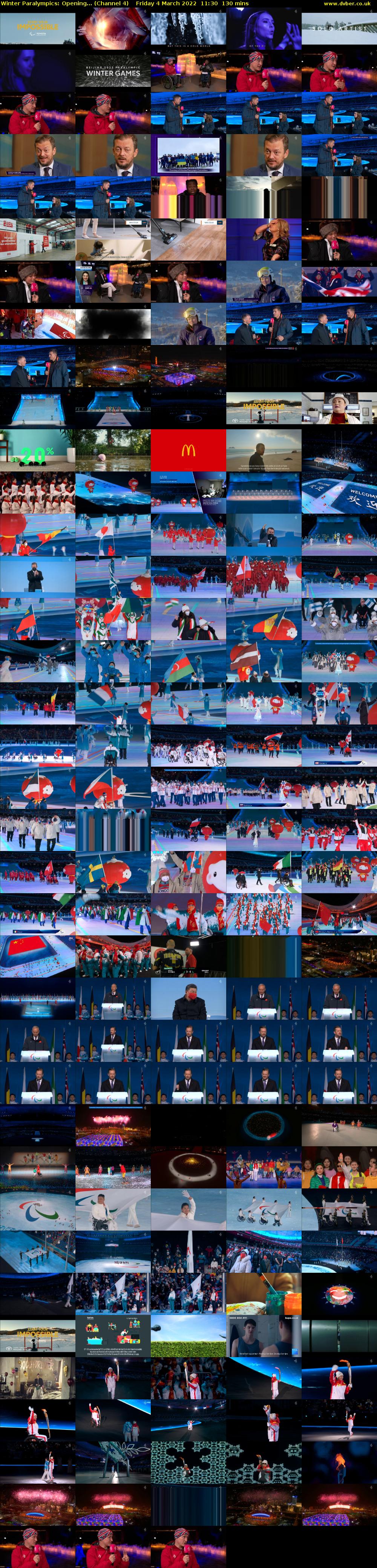 Winter Paralympics: Opening... (Channel 4) Friday 4 March 2022 11:30 - 13:40