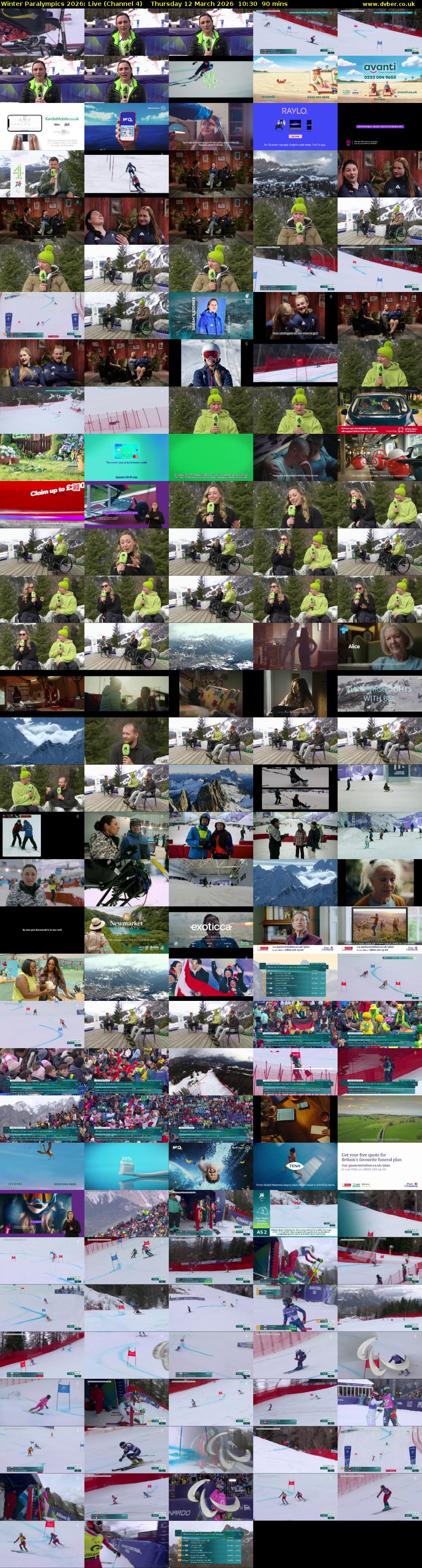 Winter Paralympics 2026: Live (Channel 4) Thursday 12 March 2026 10:30 - 12:00