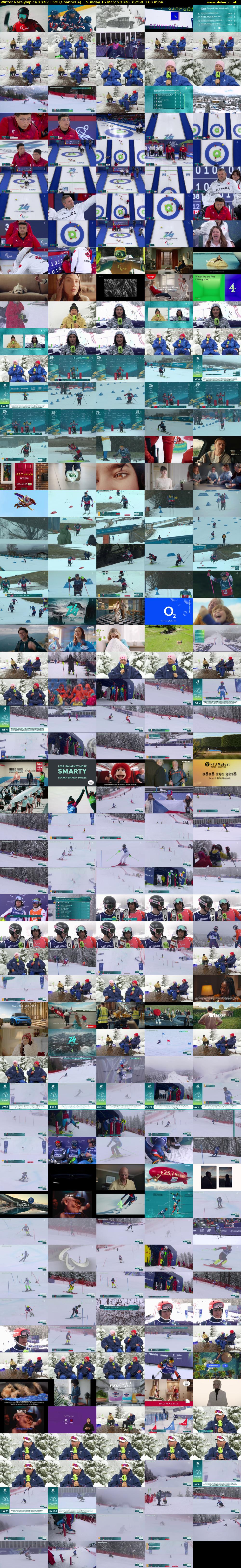 Winter Paralympics 2026: Live (Channel 4) Sunday 15 March 2026 07:50 - 10:30