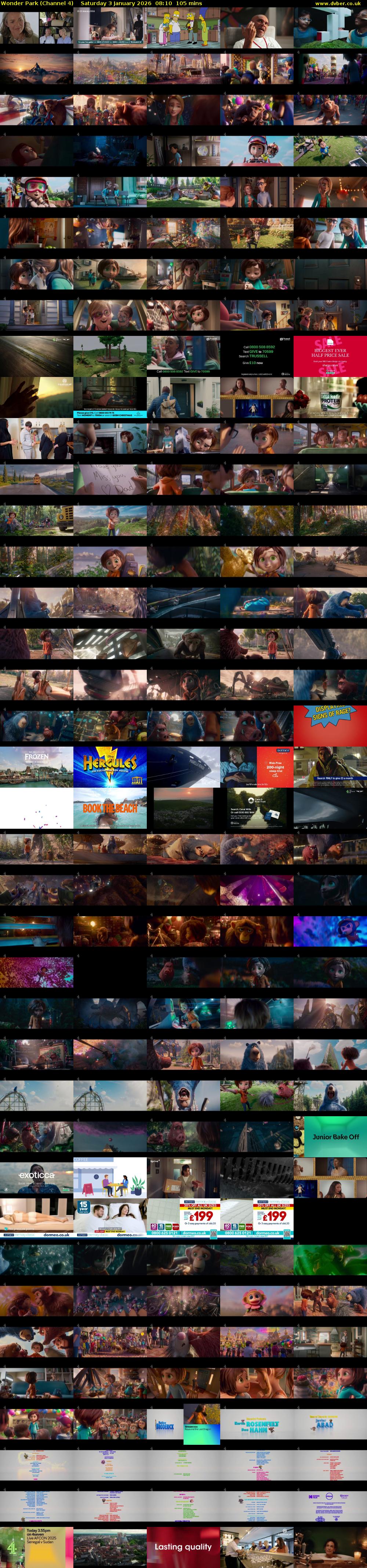 Wonder Park (Channel 4) Saturday 3 January 2026 08:10 - 09:55