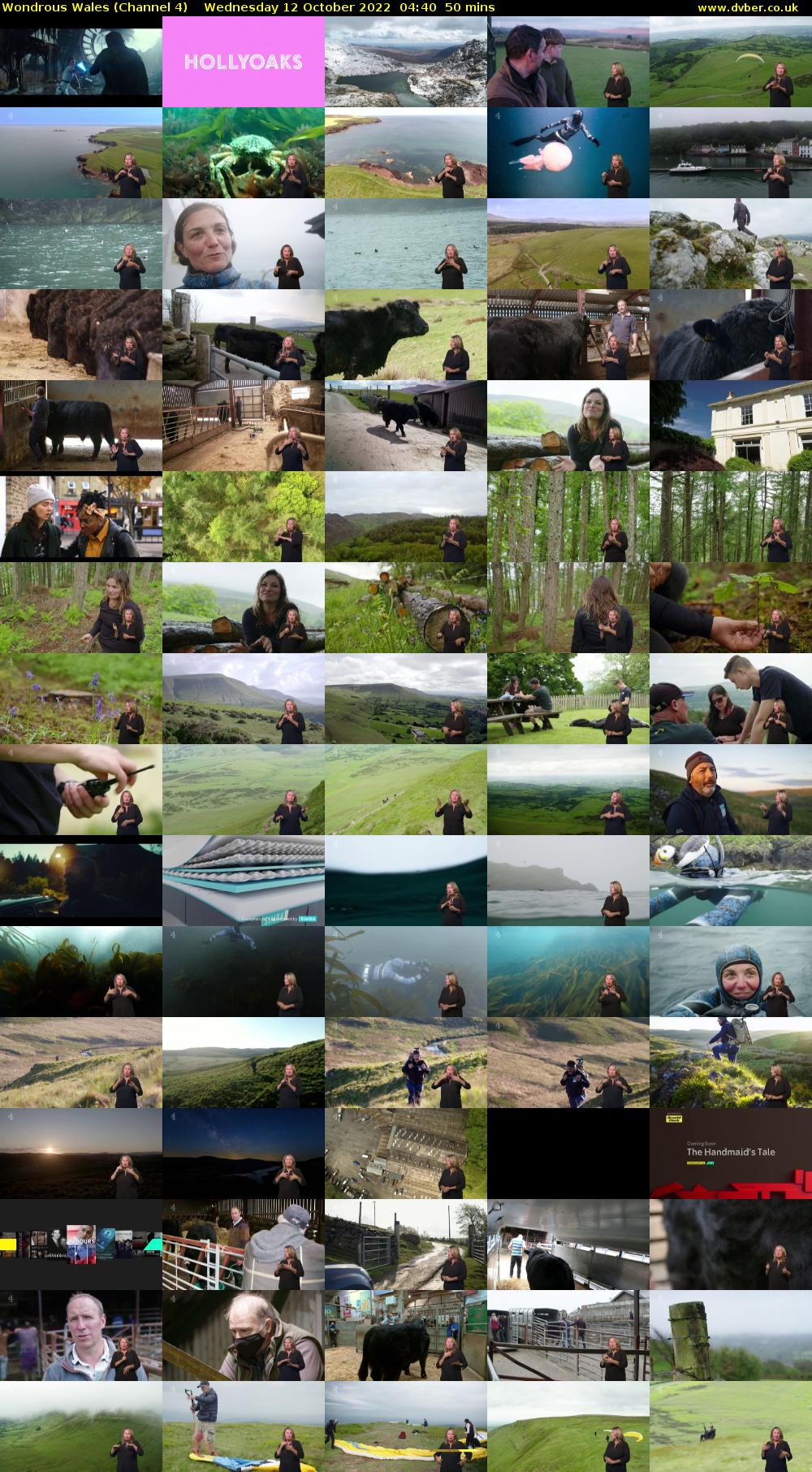 Wondrous Wales (Channel 4) Wednesday 12 October 2022 04:40 - 05:30