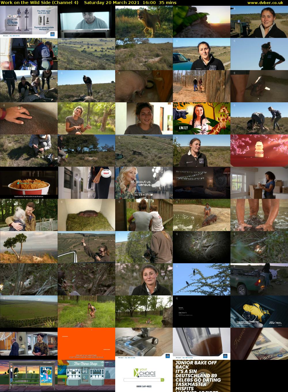 Work on the Wild Side (Channel 4) Saturday 20 March 2021 16:00 - 16:35