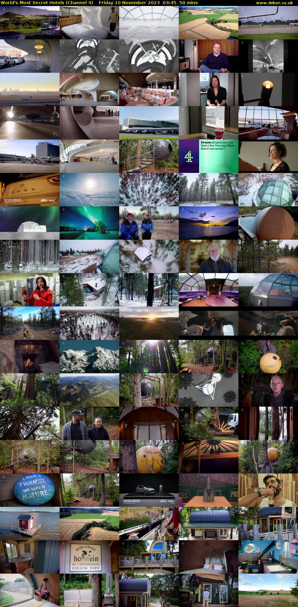 World's Most Secret Hotels (Channel 4) Friday 10 November 2023 03:45 - 04:35