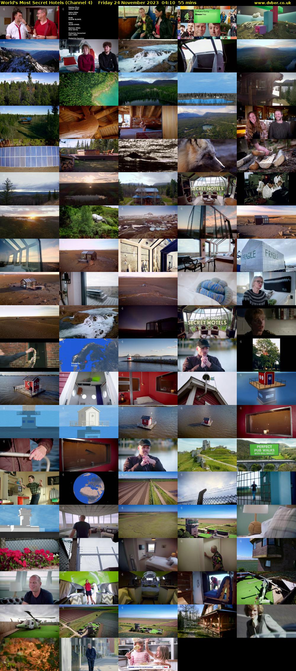 World's Most Secret Hotels (Channel 4) Friday 24 November 2023 04:10 - 05:05