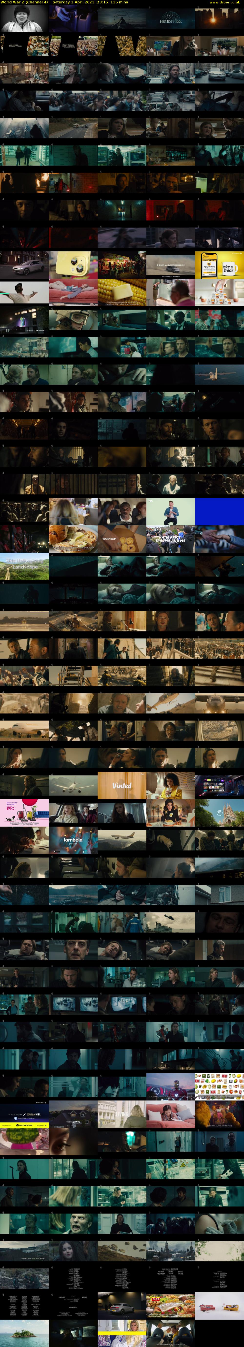 World War Z (Channel 4) Saturday 1 April 2023 23:15 - 01:30