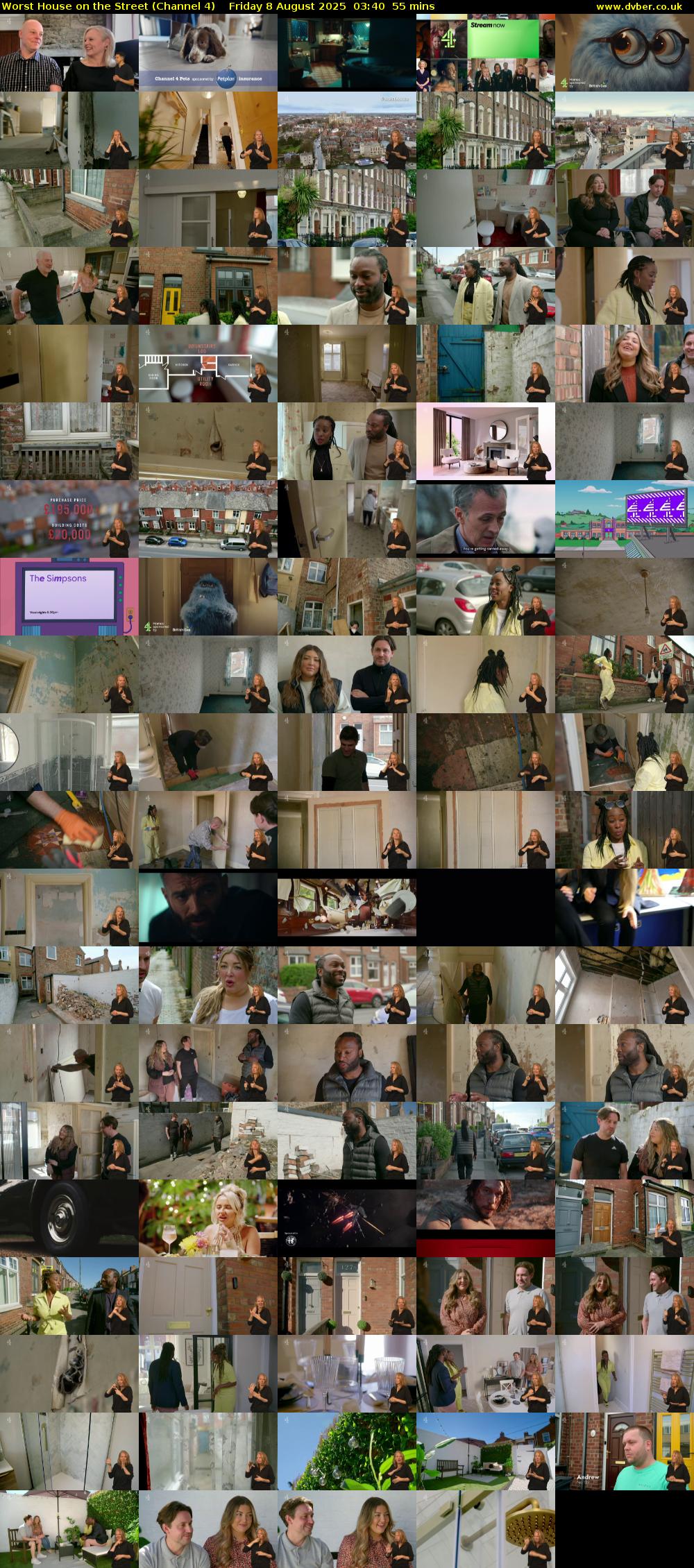 Worst House on the Street (Channel 4) Friday 8 August 2025 03:40 - 04:35