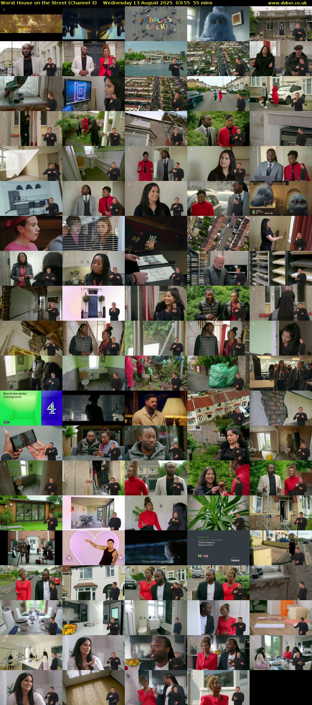 Worst House on the Street (Channel 4) Wednesday 13 August 2025 03:55 - 04:50