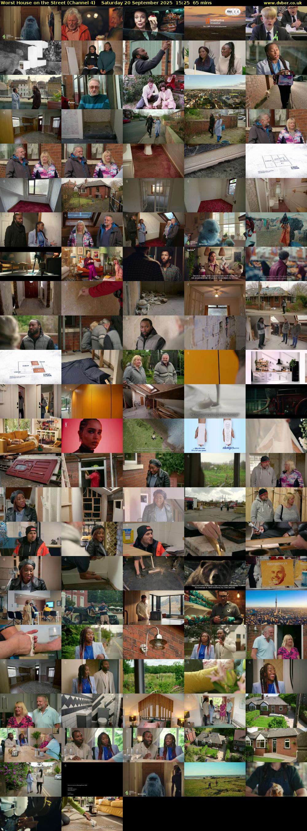 Worst House on the Street (Channel 4) Saturday 20 September 2025 15:25 - 16:30