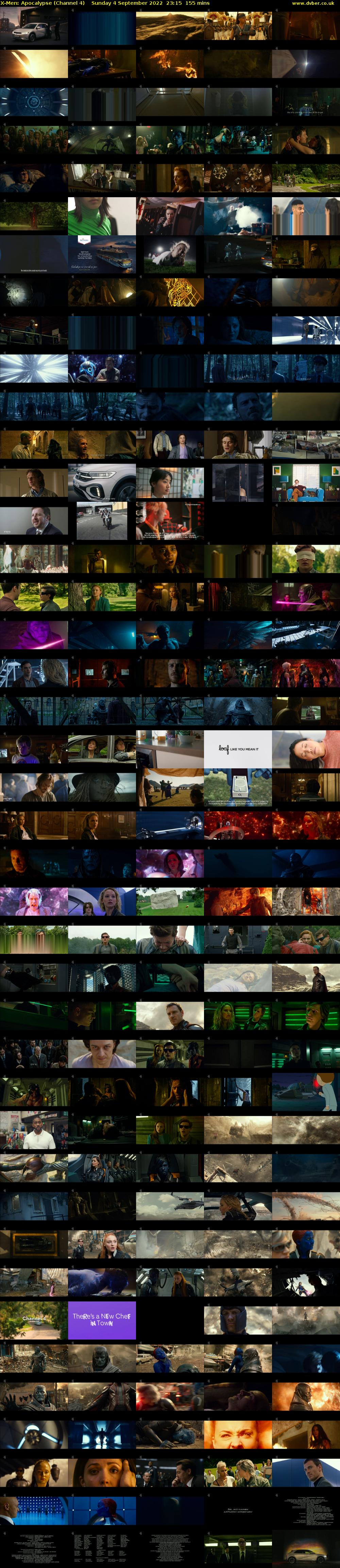 X-Men: Apocalypse (Channel 4) Sunday 4 September 2022 23:15 - 01:50