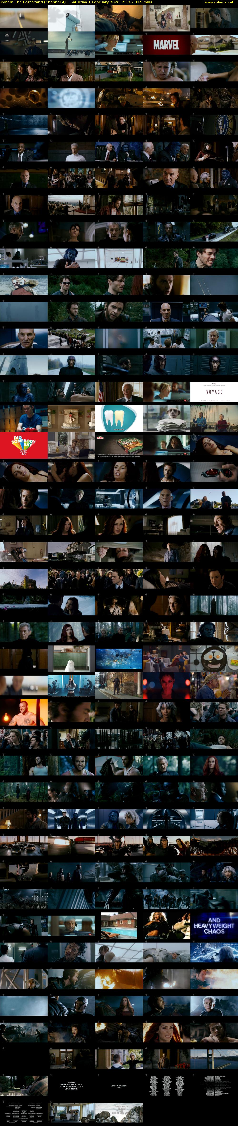 X-Men: The Last Stand (Channel 4) Saturday 1 February 2020 23:25 - 01:20