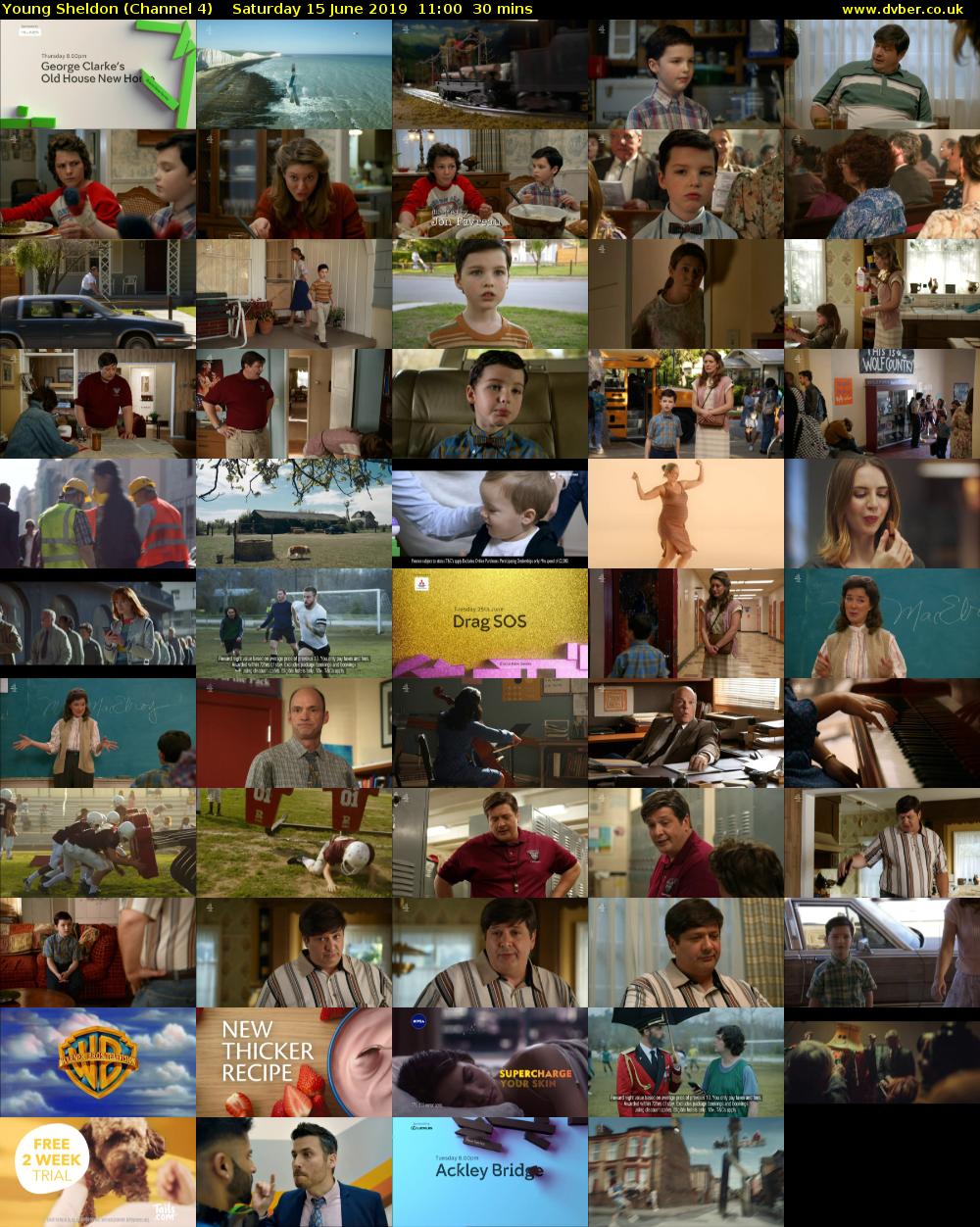 Young Sheldon (Channel 4) Saturday 15 June 2019 11:00 - 11:30