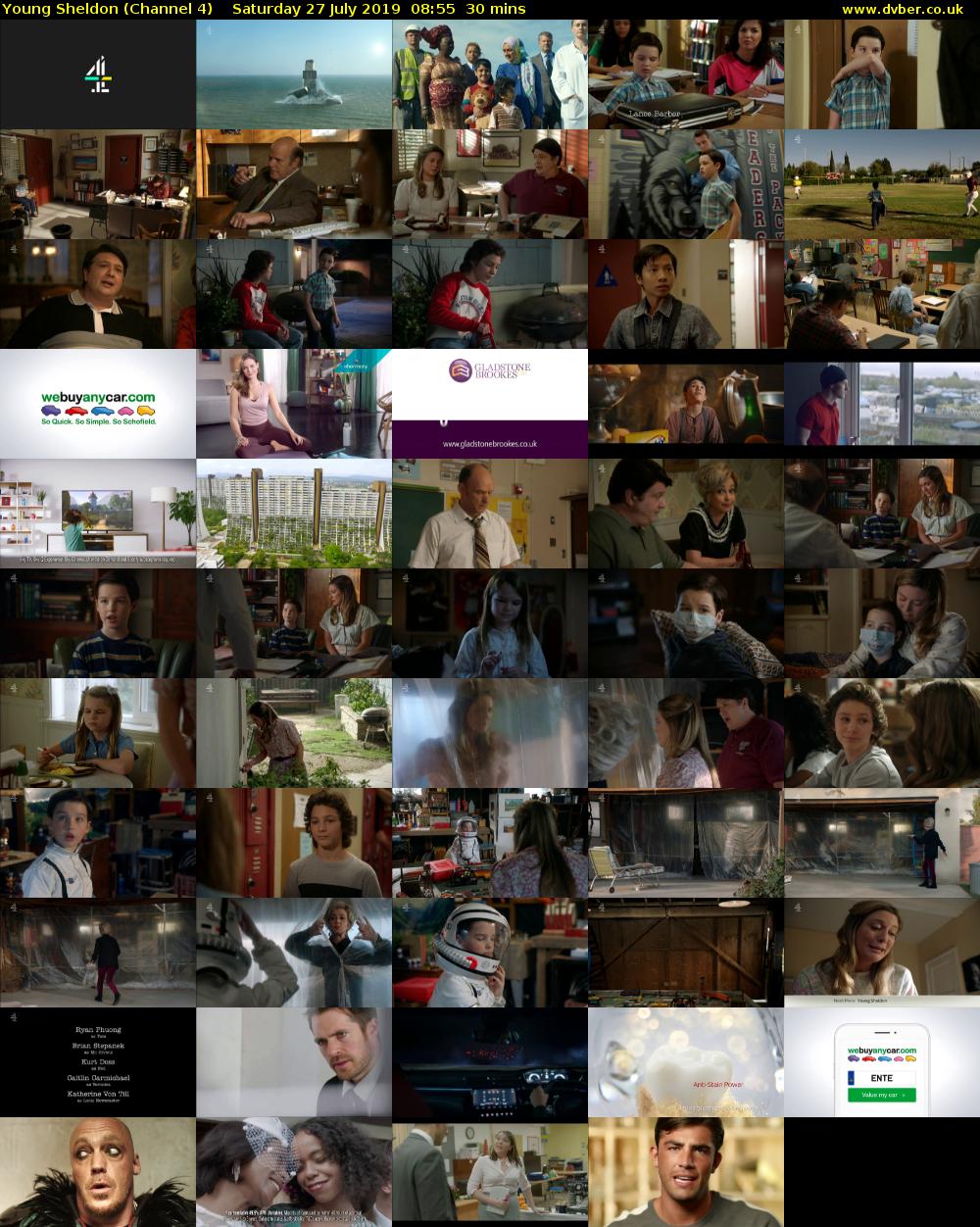 Young Sheldon (Channel 4) Saturday 27 July 2019 08:55 - 09:25
