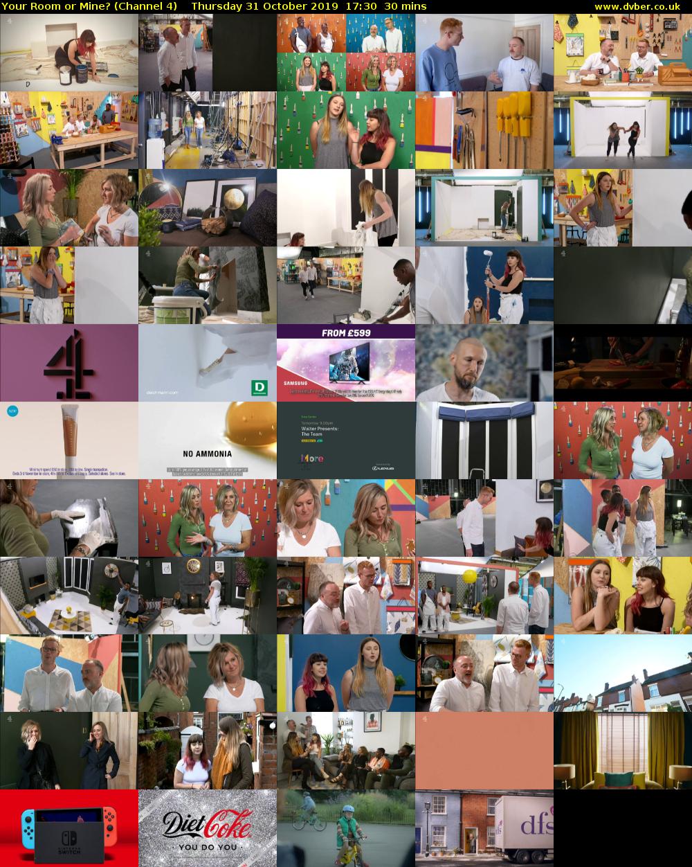 Your Room or Mine? (Channel 4) Thursday 31 October 2019 17:30 - 18:00