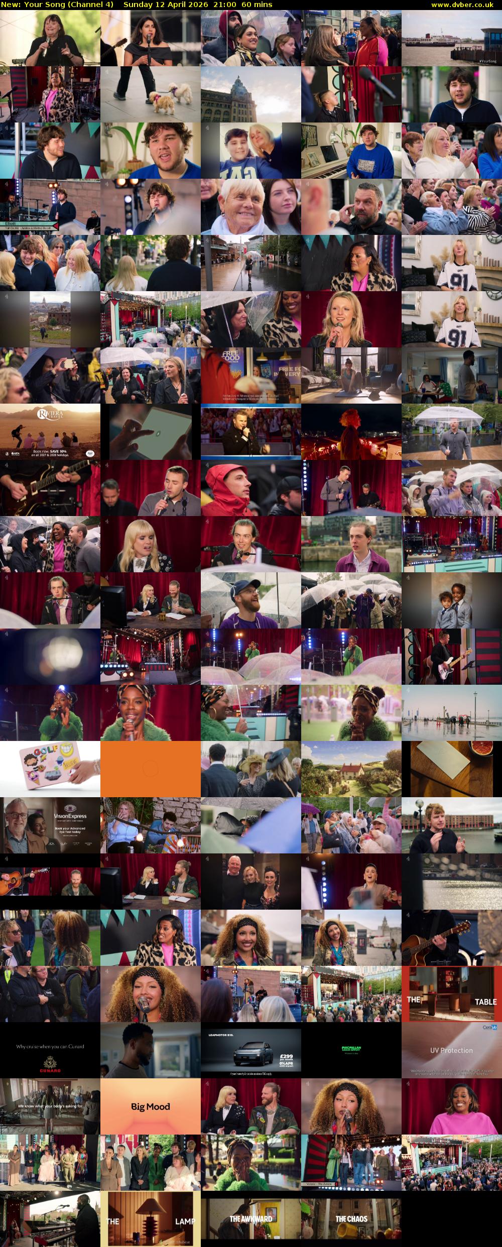 Your Song (Channel 4) Sunday 12 April 2026 21:00 - 22:00