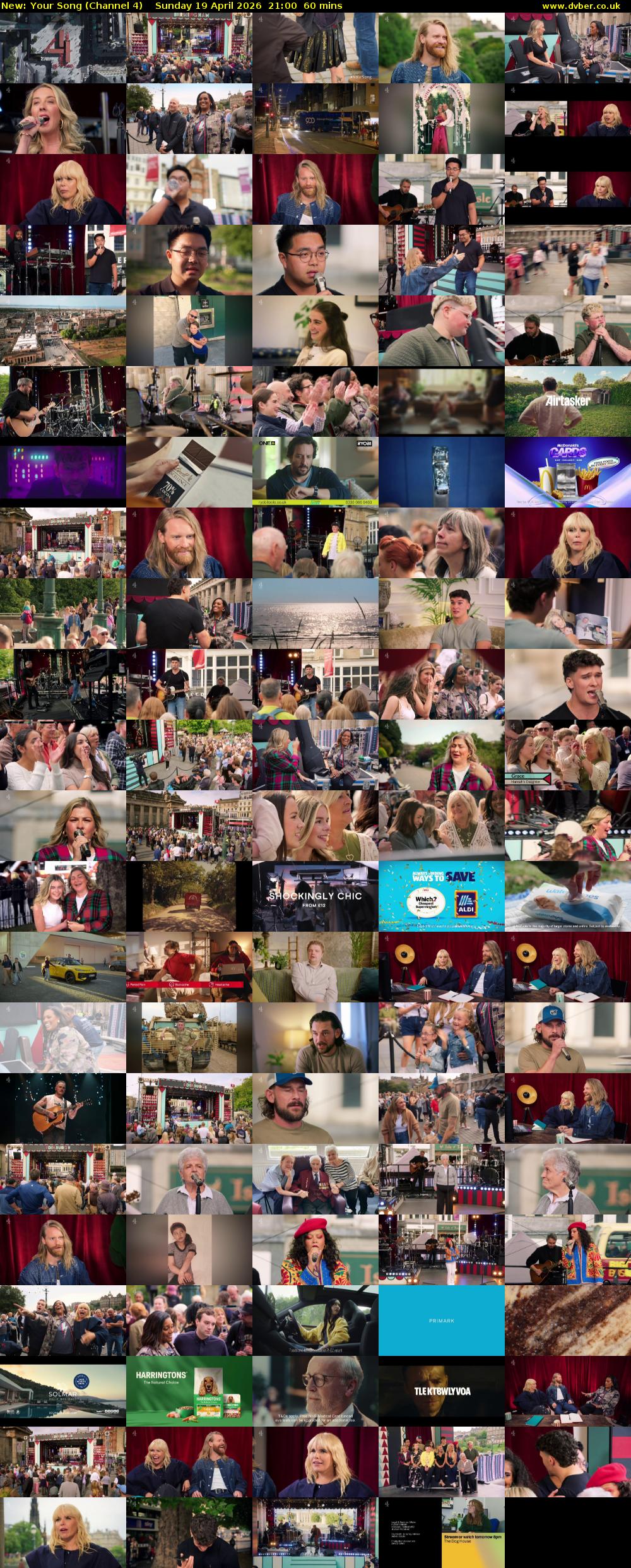 Your Song (Channel 4) Sunday 19 April 2026 21:00 - 22:00