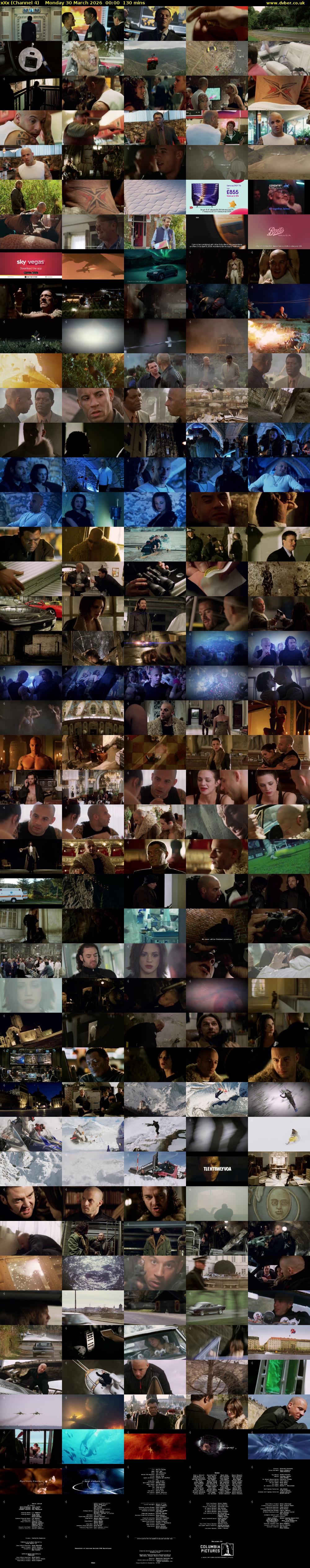 xXx (Channel 4) Monday 30 March 2026 00:00 - 02:10