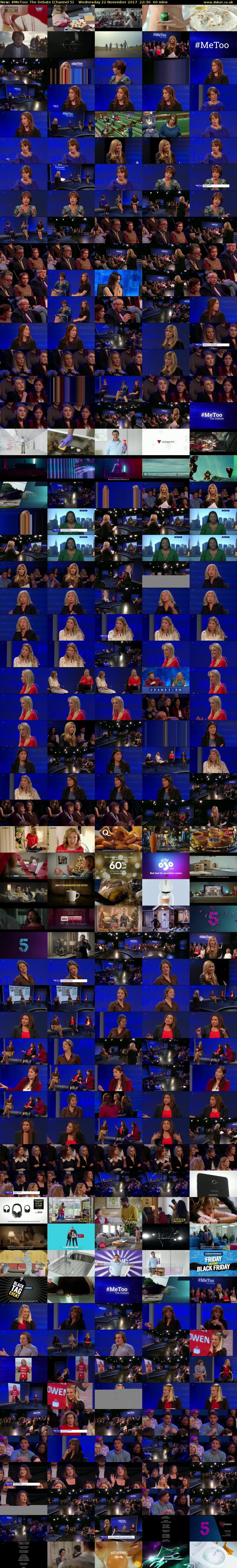 #MeToo: The Debate (Channel 5) Wednesday 22 November 2017 22:30 - 23:30
