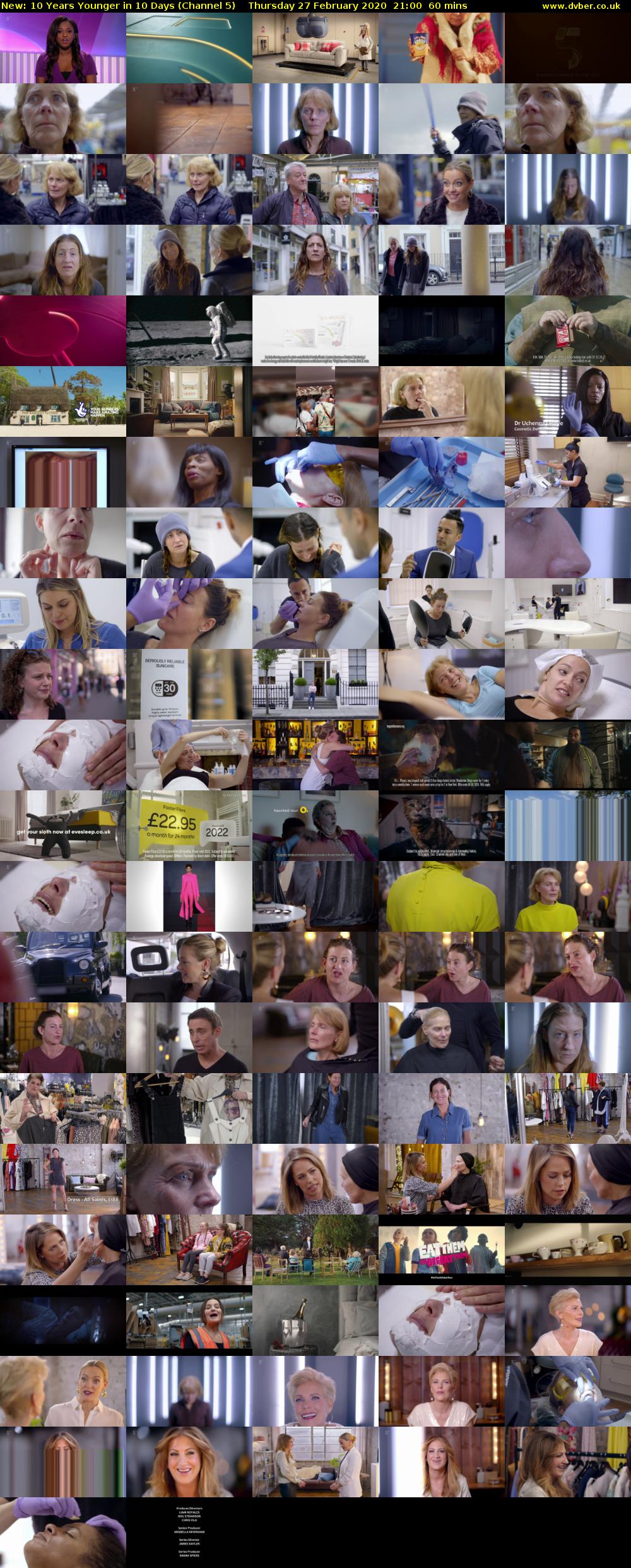 10 Years Younger in 10 Days (Channel 5) Thursday 27 February 2020 21:00 - 22:00