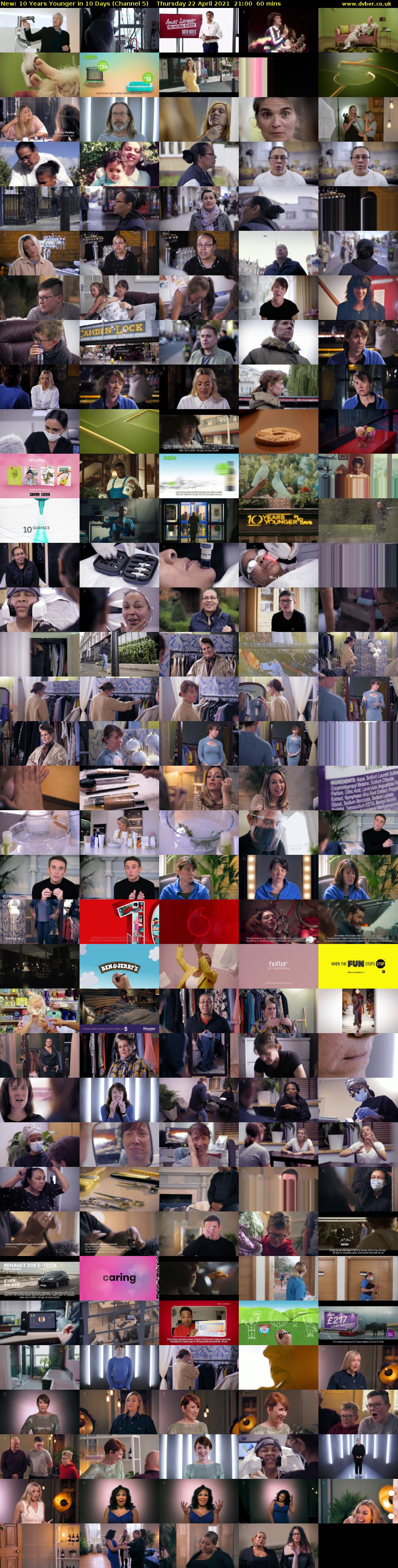 10 Years Younger in 10 Days (Channel 5) Thursday 22 April 2021 21:00 - 22:00