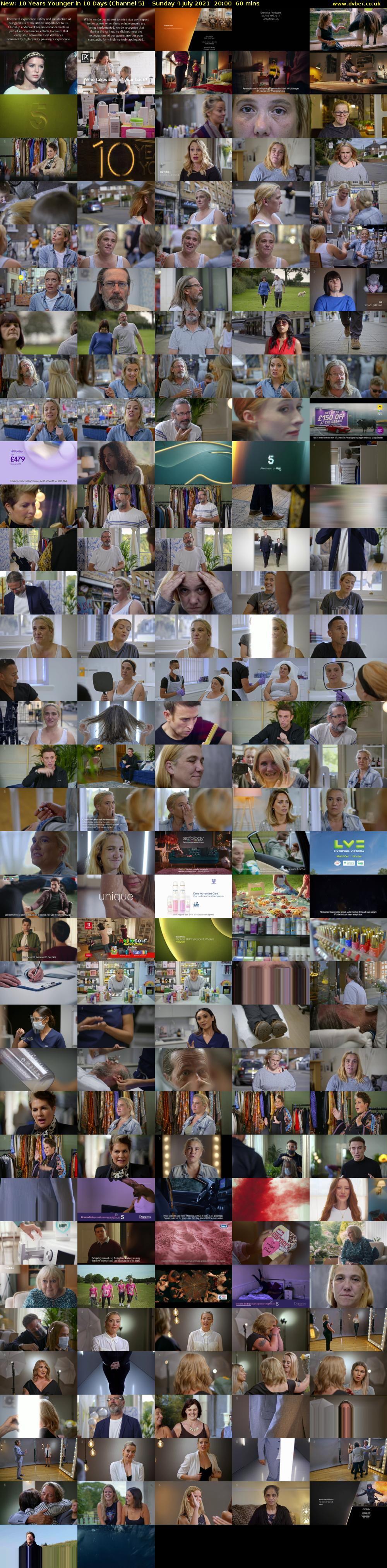 10 Years Younger in 10 Days (Channel 5) Sunday 4 July 2021 20:00 - 21:00